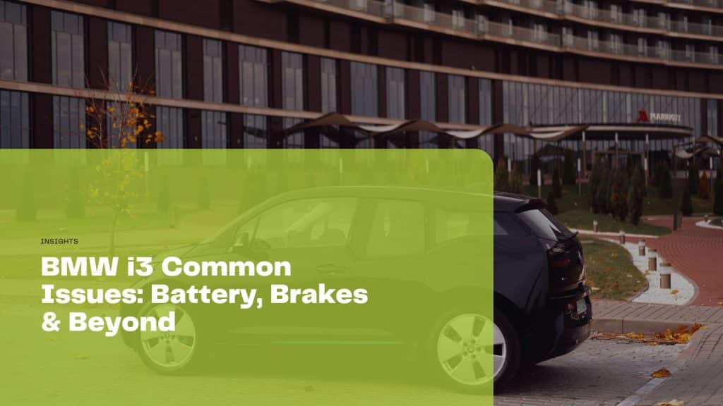 Explore common BMW i3 issues, focusing on battery and brake problems, plus essential maintenance tips for UK owners.